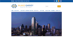 Desktop Screenshot of blandgarveywealthadvisors.com